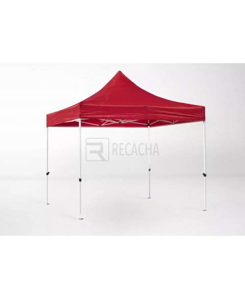 Carpa plegable 2x2 roja | RecaTENT S30 | Vista 1