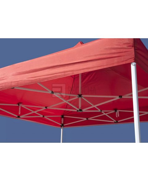 Carpa plegable 2x2 roja | RecaTENT S30 | Vista 4
