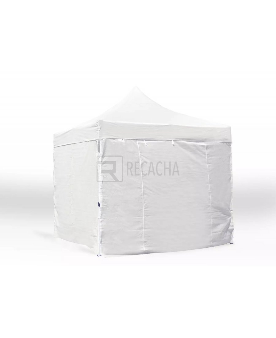 Carpa plegable 3x3 blanca kit completo | RecaTENT S30 | Vista 1