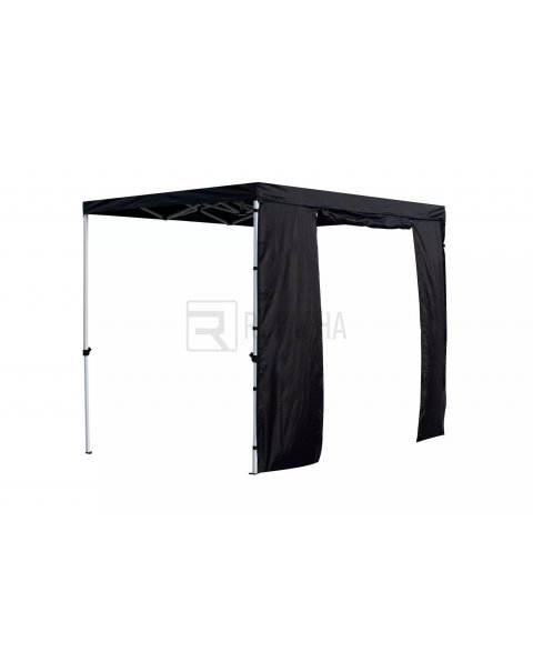 Lateral con puerta para carpa de 2 metros color negro | RecaTENT S30 | Vista 1