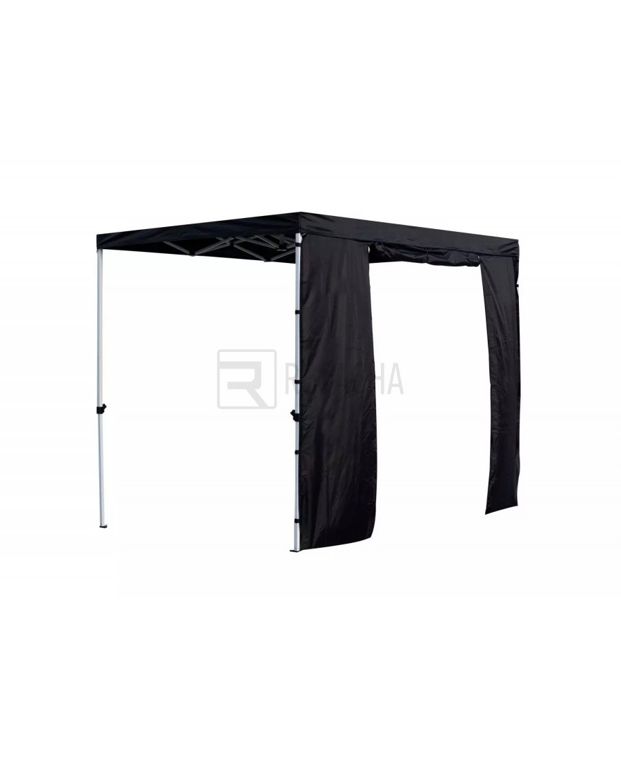 Lateral con puerta para carpa de 2 metros color negro | RecaTENT S30 | Vista 1