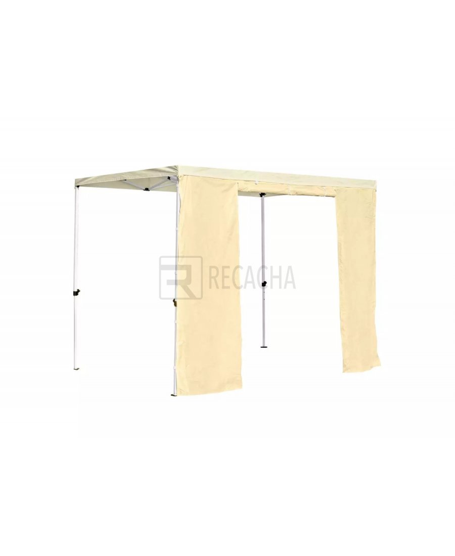 Lateral con puerta para carpa de 2 metros color crema | RecaTENT S30 | Vista 1