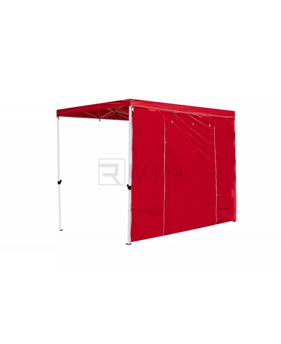 Lateral con puerta para carpa de 2 metros color rojo | RecaTENT S30 | Vista 1